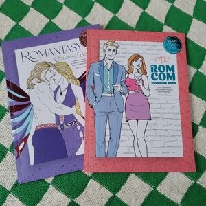 Romance Novel Coloring Books set NWT Rom Com
